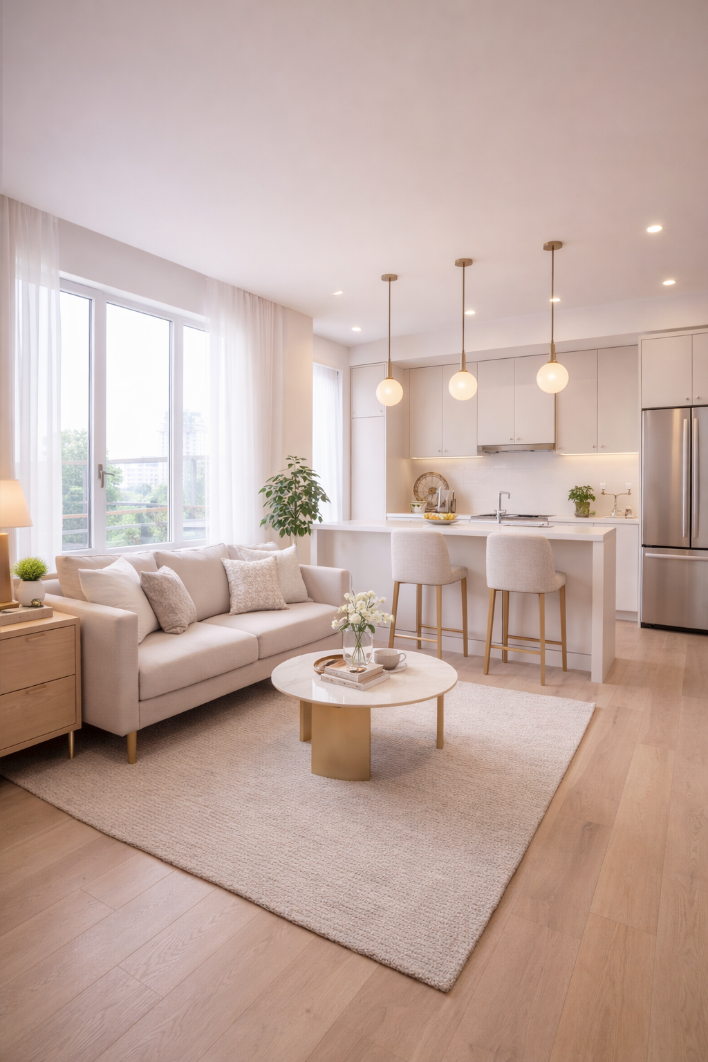 Hope Apartments living room interior